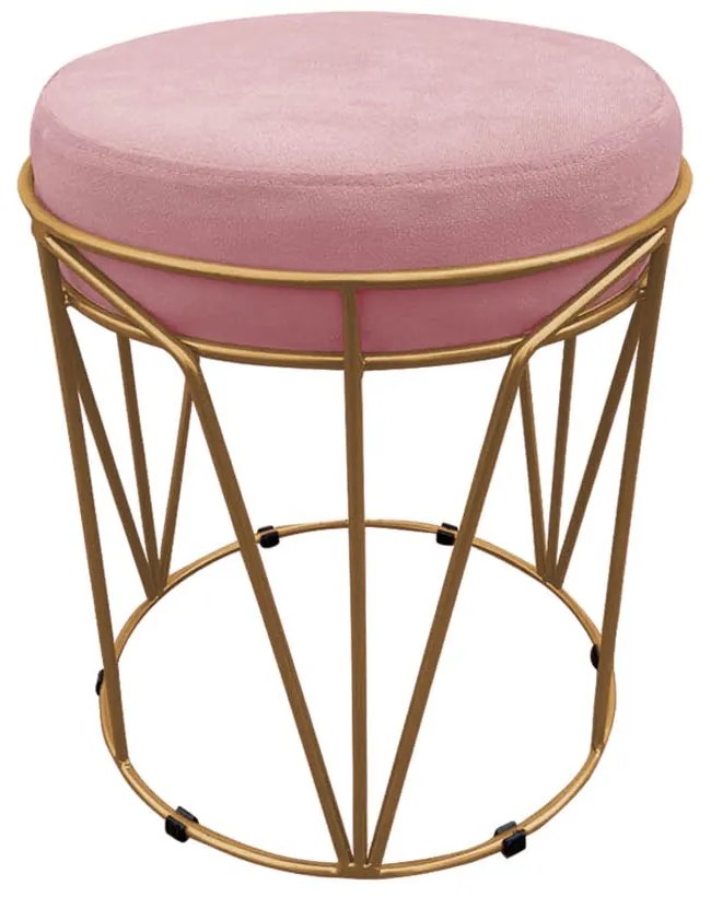 KIT 02 PUFF BABU SUEDE BASE DOURADO DROS - Rose