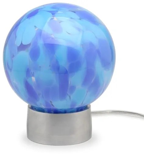 Luminária Pequena Multicor Azul e Água-marinha Murano Cristais Cadoro