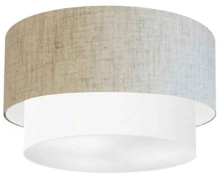 Plafon Para Banheiro Cilíndrico SB-3045 Cúpula Cor Rústico Bege Branco