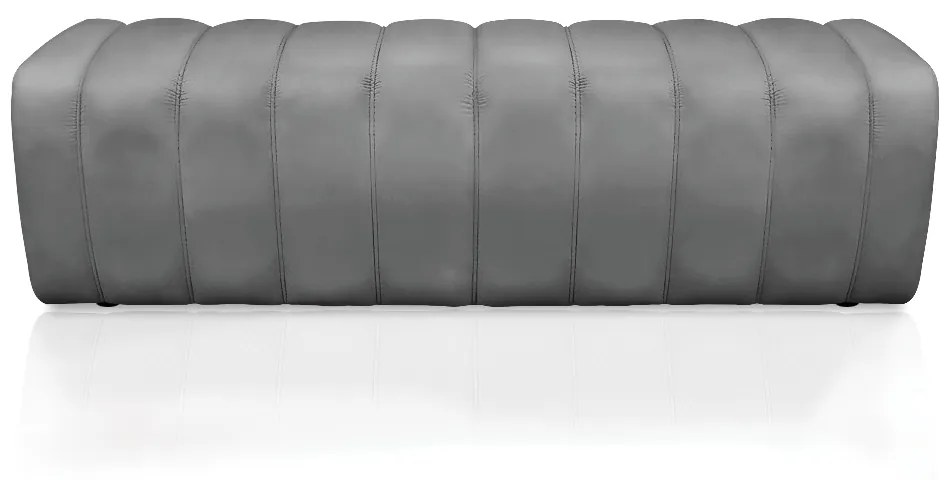 Calçadeira Olivia Queen 160 cm Veludo - D'Rossi - Cinza