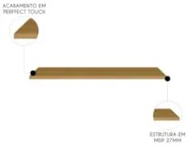Tampo Para Balcão de Cozinha Emily 120cm MDP Freijó Z44 - Mpozenat