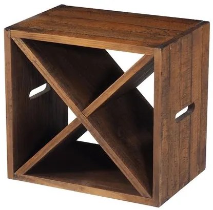 Modulo Garrafeiro Vino Cor Rustic Brown 43cm - 64956 Sun House