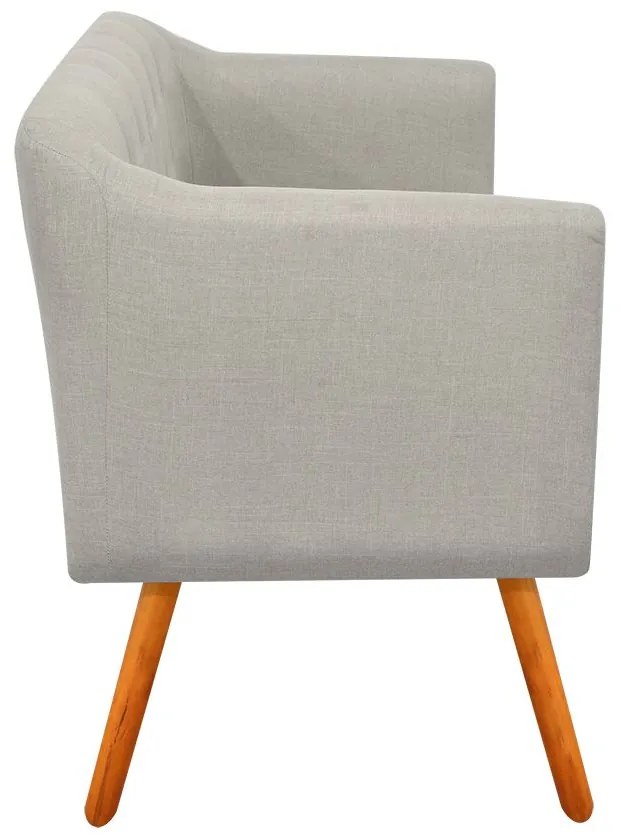 KIT 01 NAMORADEIRA E 02 POLTRONAS JULIA  - Fino Bege A27