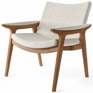 Poltrona Vicosa Estrutura Champagne Tecido Boucle Branco - 76968 Sun House