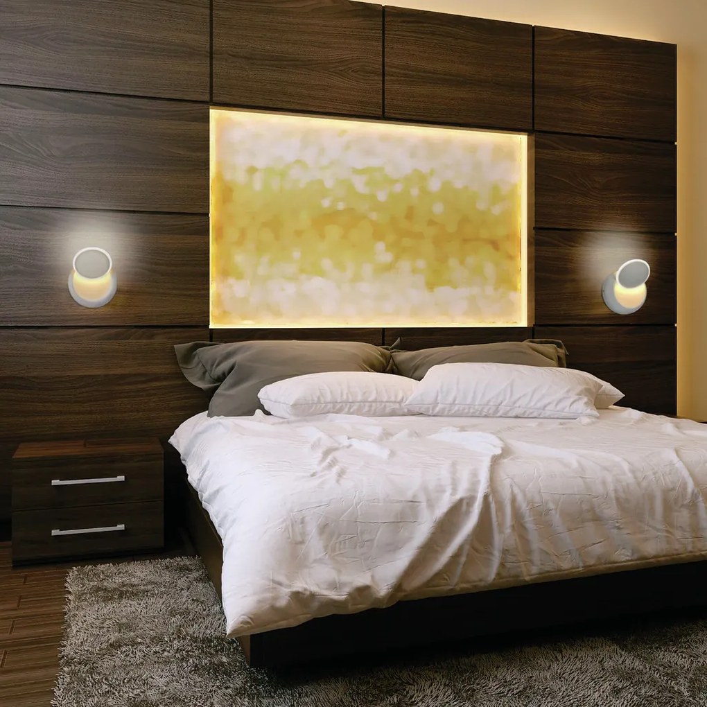 Arandela Moon Ø14Cm Led 5W 3000K Bivolt / Preto |S&l Iluminação 2004/1... (Preto)