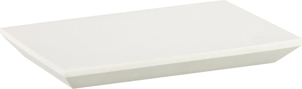 Bandeja Slim Resina 200X120mm Off White Fosco