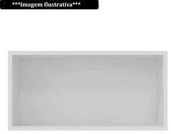 Armário Aéreo Geladeira 60cm 1 Porta Basculante Andréia Branco - AJL M