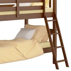 Beliche Solteiro Juvenil com Escada Móvel Joy Z40 Castanho Acetinado -