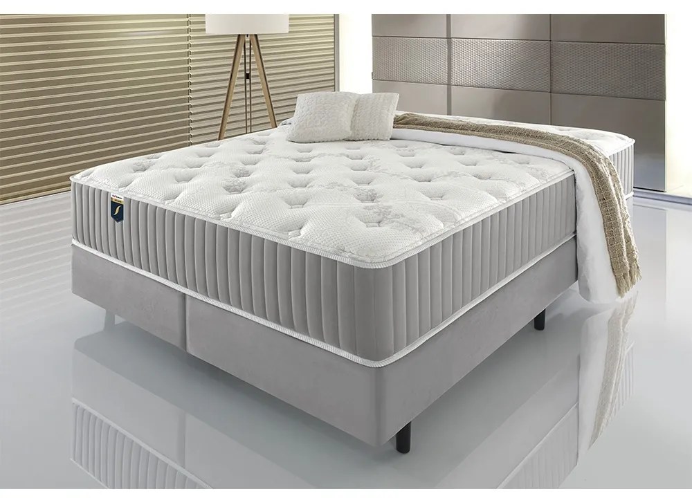 Cama Box Somiê com Colchão Solare - Casal 138cm x 188cm