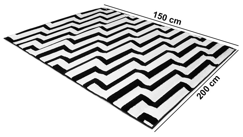 Tapete para Sala de Estar 150x200 Cm Classe a Linhas - D'Rossi