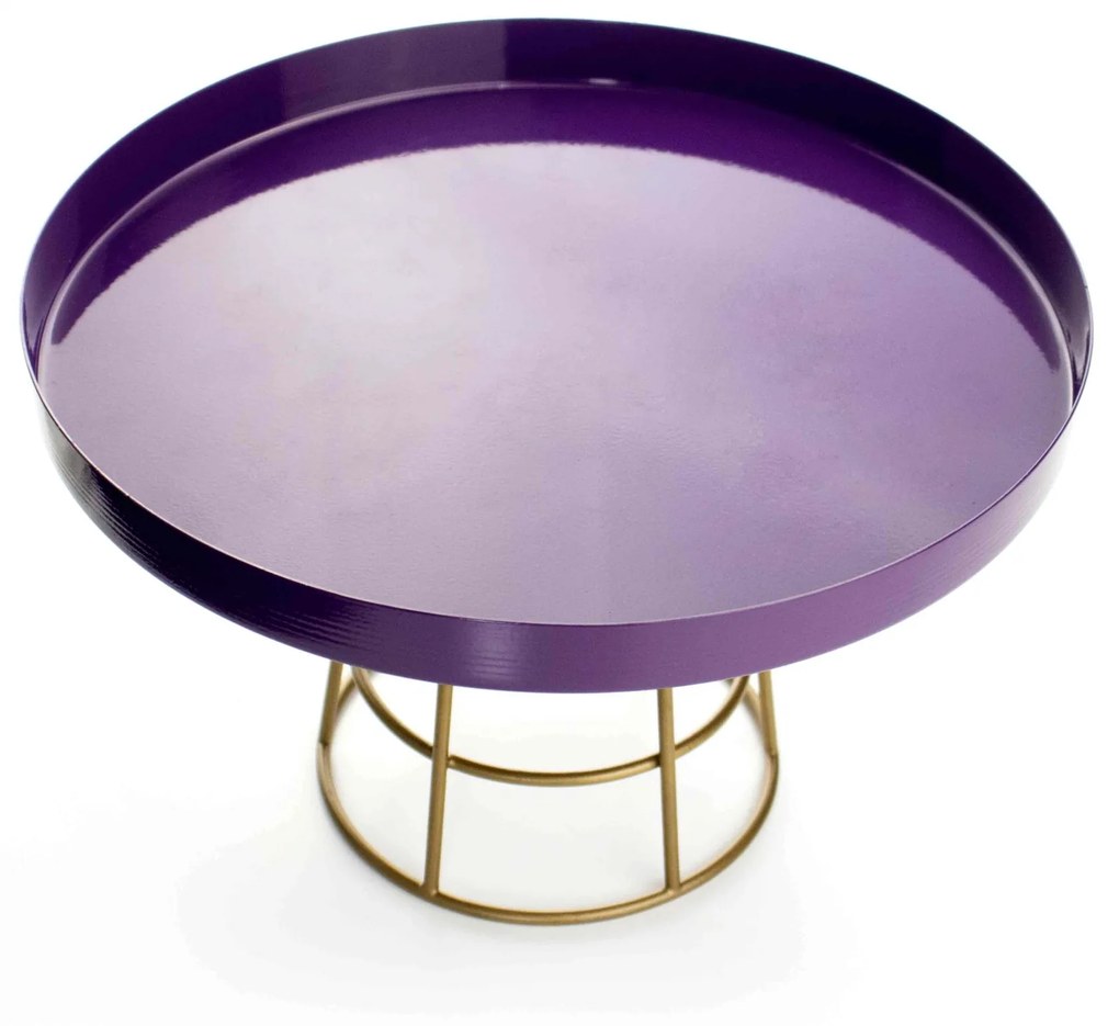 Boleira Com Suporte de Metal Com Base Roxo - D'Rossi