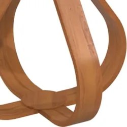 Mesa Canto Apoio com Pés de Madeira Kit 2 Samba Cinamomo E05 - Mpzoena