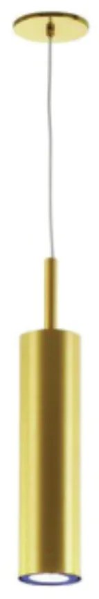 Pendente Tubo Ø3,8X20Cm Metal 1 X Mr11 Gu10 | Old Artisan Pd-5147 (PRETO)