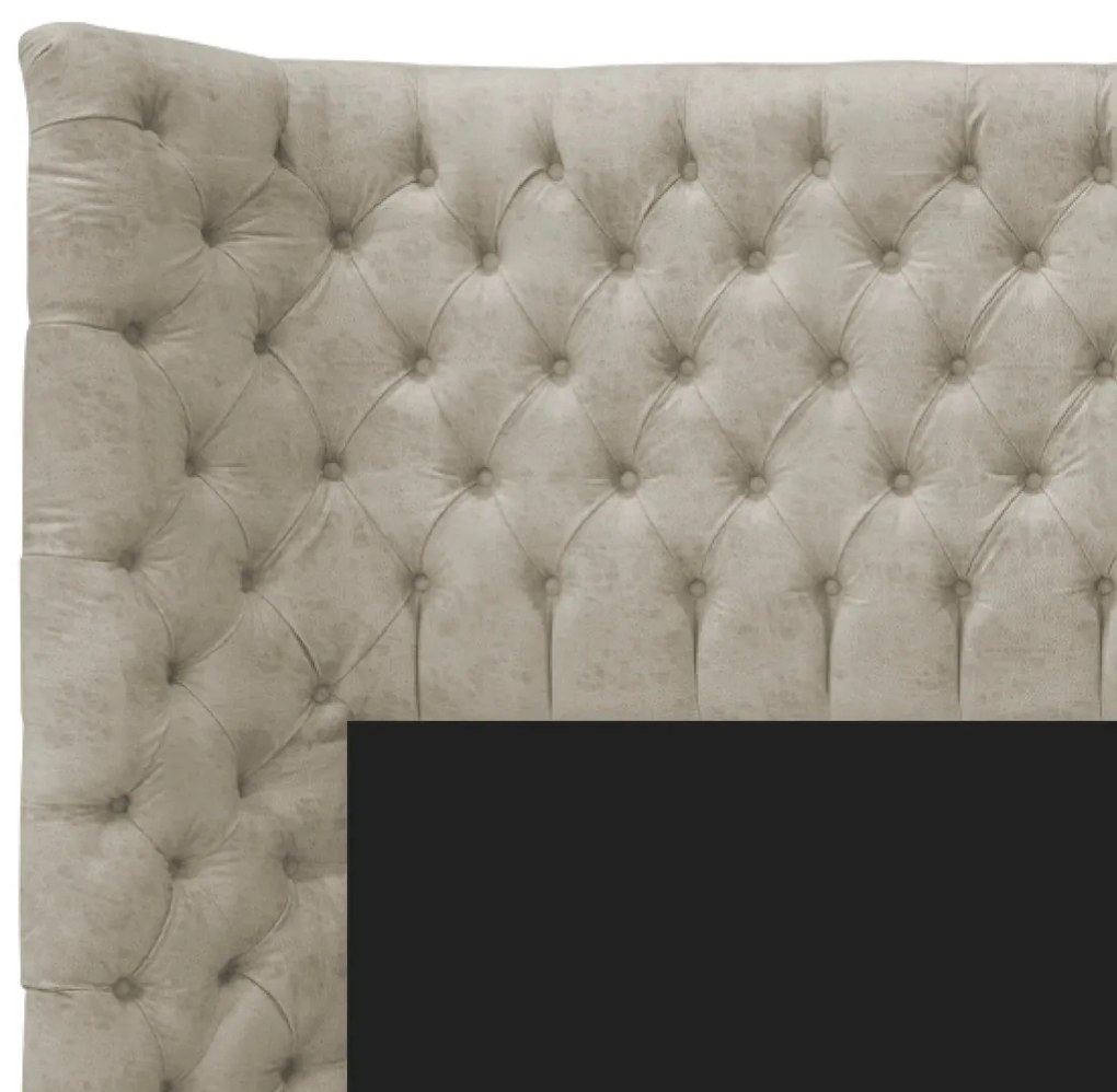Cabeceira Casal Everest P02 140 cm para cama Box Suede - ADJ Decor