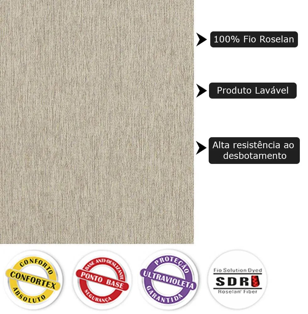 Tapete Para Sala de Estar New Bouclê 2,50x3,50 Palha G57 - Tapetes São Carlos