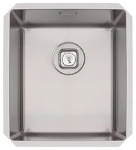 Cuba Quadrum 34 U Undermount Tramontina 34 x 40 x 20 cm em Aço Inox Scotch Brite com Válvula