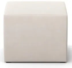 Poltrona de Amamentação Pés Madeira e Puff Lucy Z39  Suede Bege - Mpoz