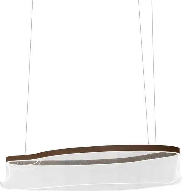 Pendente Led Metal E Aluminio Cafe 50W 3000K Organic