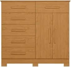 Cômoda Para Quarto 2 Portas 124cm Ester A02 Cinamomo - Mpozenat