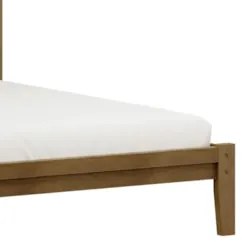 Cama Casal Queen Colchão 160cm Pé Madeira Maciça Solvi Freijó F07