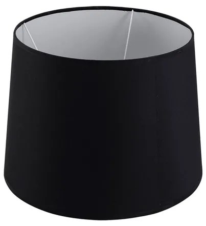 Cupula Tecido Preto Boca Larga 38Cm