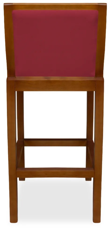 Banqueta Decorativa Josi Veludo Vermelho