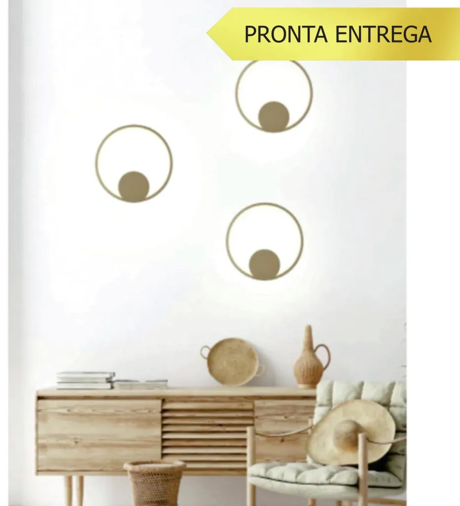Arandela / Plafon Sunset Aro Redondo Ø30Cm Led 15W 3000K Bivolt Branco... (Branco)