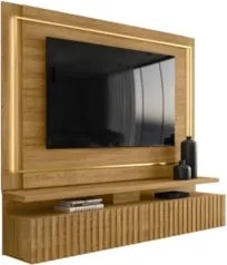 Estante Painel Para TV 75 Pol 216cm Mical Z10 Cumaru - Mpozenato