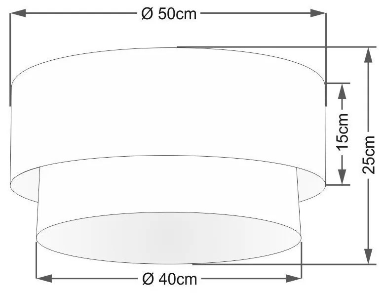 Plafon Para Sala Cilíndrico SL-3017 Cúpula Cor Rústico Bege