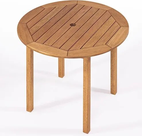 Mesa Export Redonda Madeira Stain Jatobá 90cm - 15683 Sun House