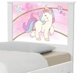 Cama Solteiro Infantil Para Colchão 188x88cm Unicórnio K06 - Mpozenato