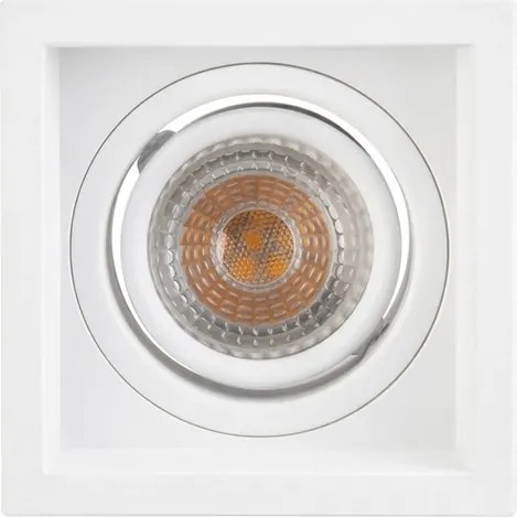 Plafon De Embutir Recuado 9,4x9,4cm Flap - BRANCO