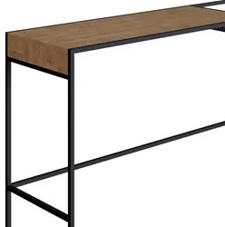 Aparador Para Sala de Estar 140cm Pés Metálicos Dinâmico Vermont/Preto