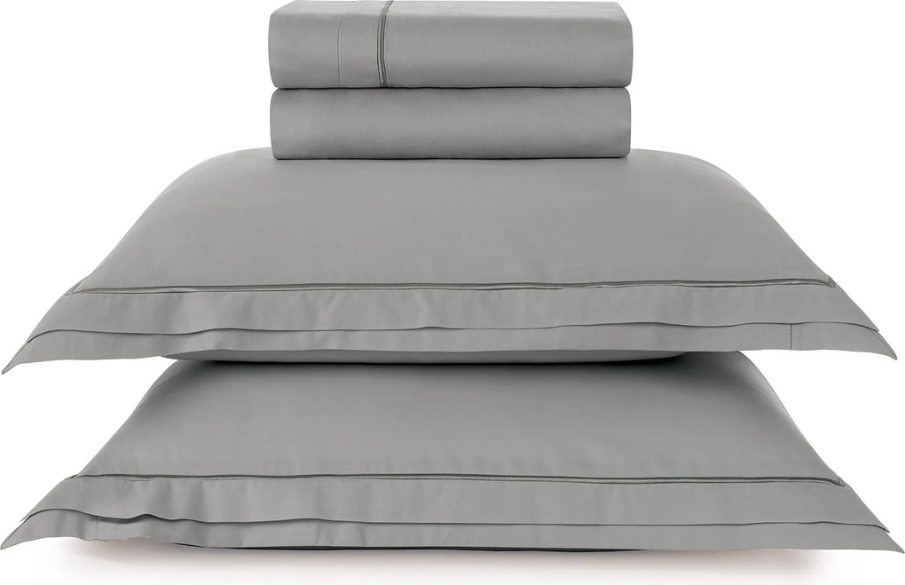 Jogo de Cama Trussardi Cetim 300 Fios Doppio Marmo - King King