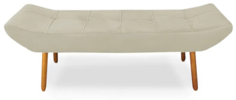 Puff Banqueta 140cm Maya Pés Palito Corano Bege - Sheep Estofados - Bege