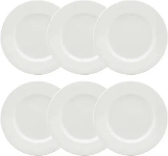 Jogo de 6 Pratos Sobremesa Strauss Sable 21cm
