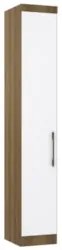Guarda Roupa Modulado 38cm com 1 Porta Delphi Avelã/Branco L01    - Mp