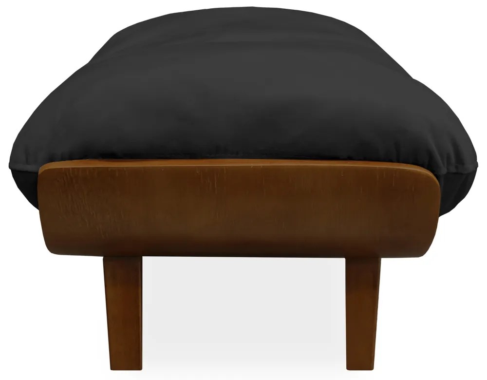 Cama Pet Costela para Cães e Gatos Almofadada Suede Preto