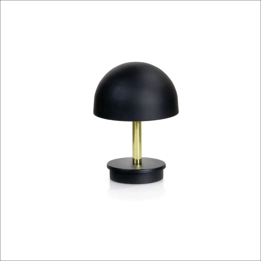 Abajur Mushroom Ø14X19Cm Metal Alumínio 03Xg9 - Old Artisan Abj-5831 (ROSE FOSCO / COBRE BRILHO)