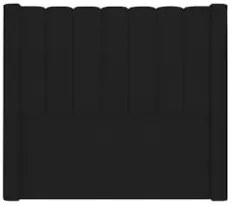 Cabeceira Casal King Cama Box 195cm Claire Z04 Veludo Preto - Mpozenat