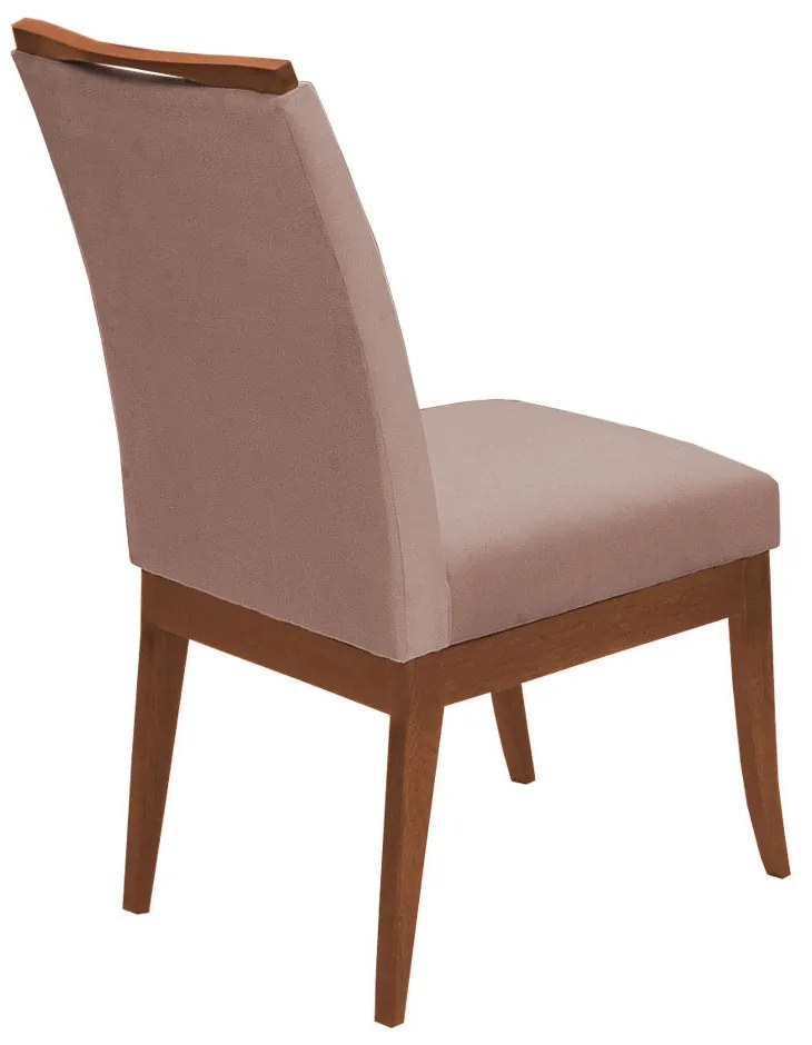 Conjunto 2 Cadeiras Sala de Jantar Lana Veludo Crepe