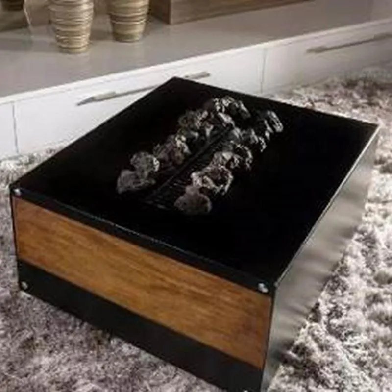 Lareira Ecológica Mini Bar Mesinha Centro Mesa Premium Luxo