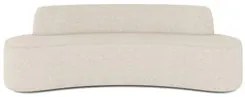 Sofá 3 Lugares para Sala de Estar Living 210cm Koane D06 Linho Pérola