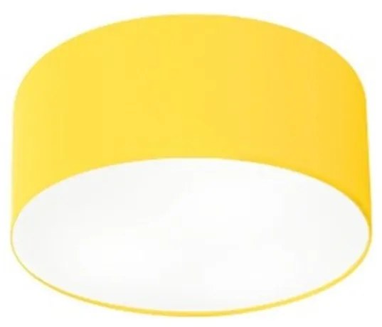 Plafon Para Sala de Estar Cilíndrico SE-3010 Cúpula Cor Amarelo