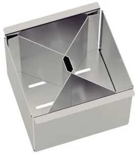 Porta Talheres Tramontina em Aço Inox Scotch Brite 16 x 15 cm para uso no Canal Organizador