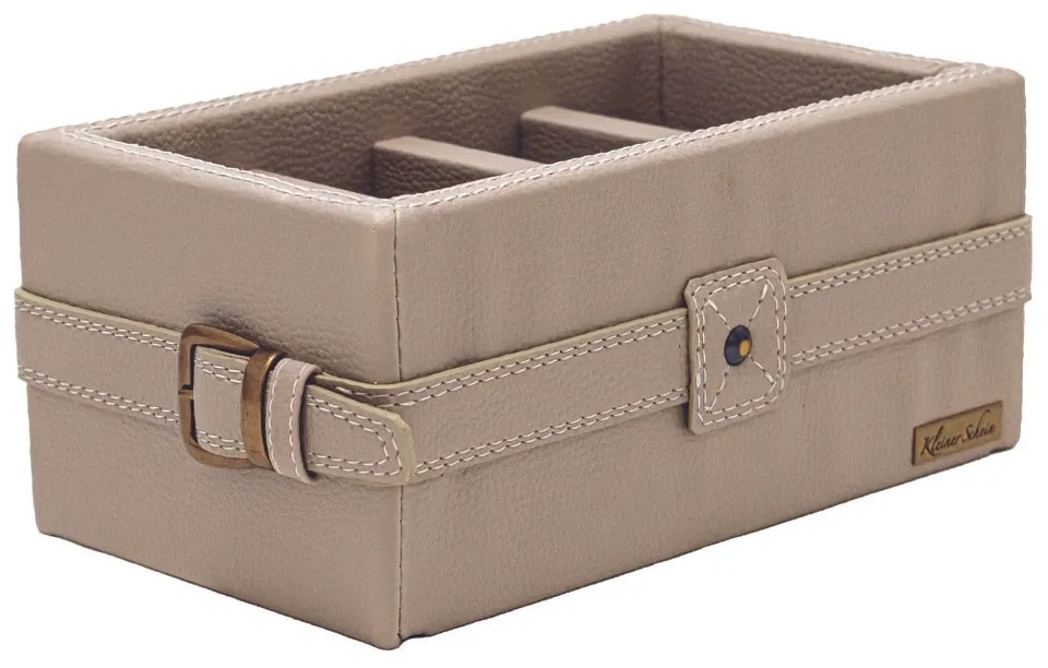 Porta Controle Amarillo - Tecido Kouríssimo Torino Bege  Kleiner