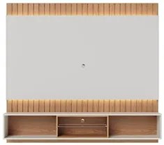 Painel Home Suspenso para TV 70 Pol. com LED 180cm Rios C05 Off White