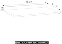 Tampo Para Balcão de Cozinha 120cm Nádia Reali L01 - Mpozenato