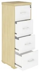Conjunto Escritório Home Office 4 Peças Corp A06 Carvalho/Branco - Mpo
