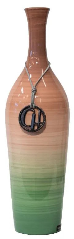 Vaso Garrafa Decorativa Em Cerâmica Carolina Haveroth – Miami Alto Brilho